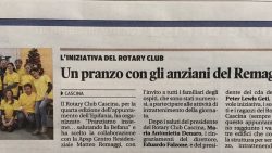 Il Tirreno 14 Gennaio 2018 – Pranziamo con gli Anziani … Aspettando la Befana 2018